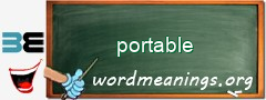 WordMeaning blackboard for portable